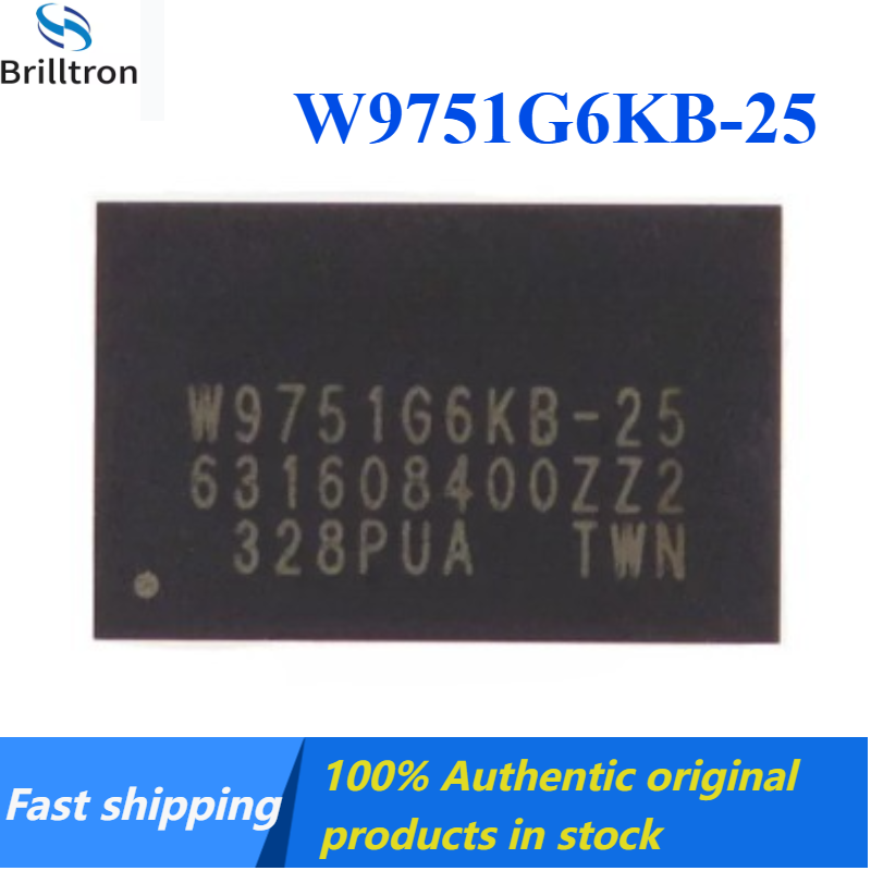 Ddr2 Ram - 5-20PCS 100% 오리지널 W9751G6KB-25 DDR2 칩,