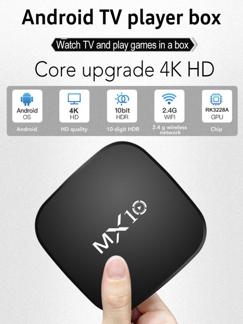 셋톱 TV 박스 MX10 Allwinner RK3228 - Ddr3 8Gb 리뷰 및 가격